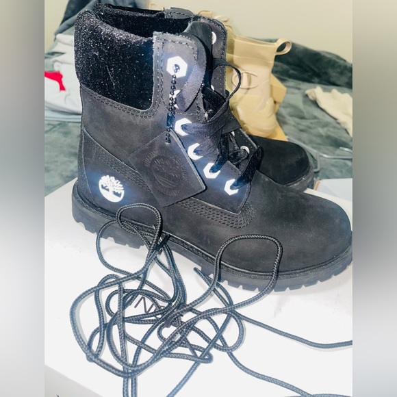 Black Velvet Timberlands - Picture 3 of 5